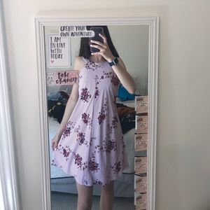 CUTE PINK STRIPED DRESS- size small